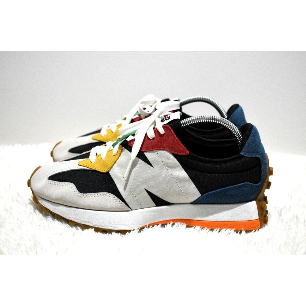 New Balance 327 MS327PBB Men’s Size 8.5 – Multi‑Color Suede & Mesh Retro Sneaker